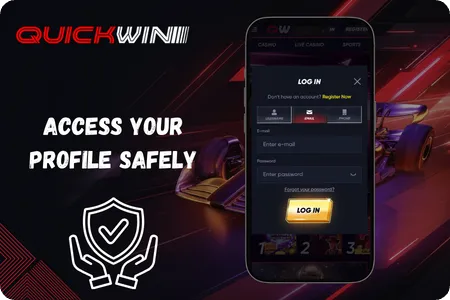 Secure authentication window layout for a standard QuickWin login sequence
