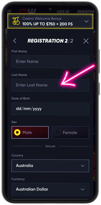 Choose bonus from QuickWin onboarding list